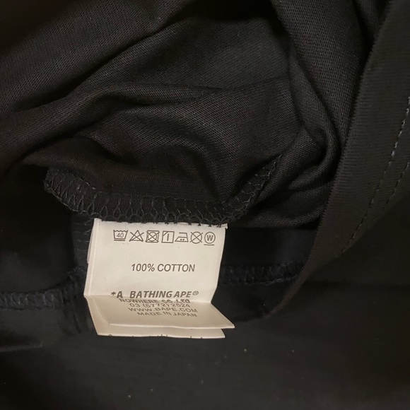 Bape Ape face green glow ghost black tee - Picture 5 of 6